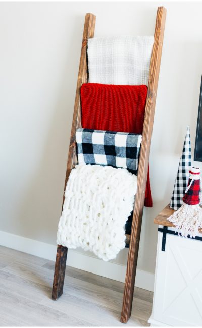How To Make A Blanket Ladder | DIY Christmas Stocking Holder