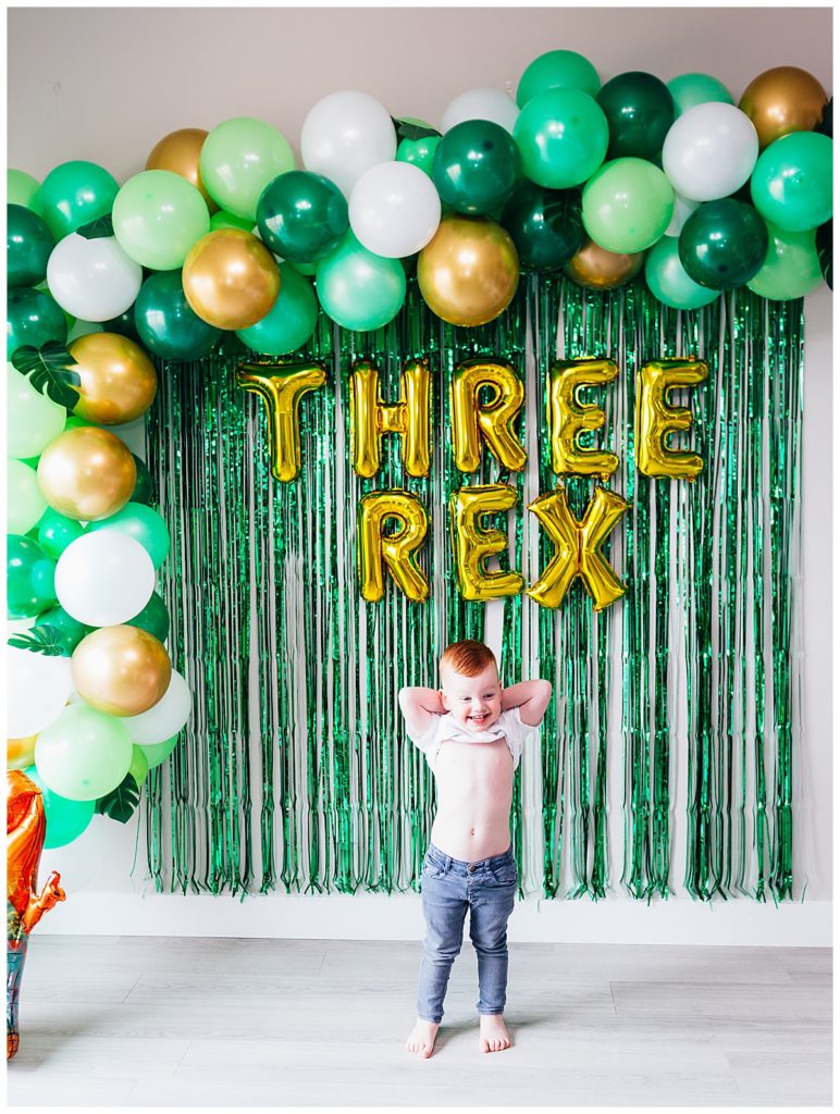 Three Rex Dinosaur Birthday Party
